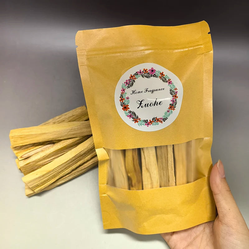 10PCS Palo Santo Natural Incense Sticks,Zuohe Palo Santo Stick High-oil Smell of Old Materials,for Yoga Buddha Aromatherapy Home Oasis Select Palo Santo 4.5g-6.5g