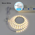 LED Light Closet 1M-5M with PIR Motion Sensor Night Light 12V 2835 LED Strip for Kitchen Bedroom Bathroom Stair Smart Lamp Oasis Select Warm White EU Plug 3M