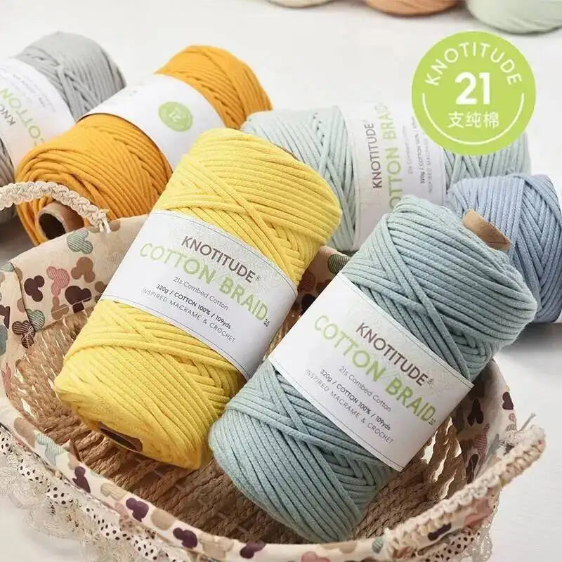 3mm Macrame Braid Cotton Cord 109Yards Pure Cotton Rope For Bracelet Knots, DIY Craft Making 100m Oasis Select