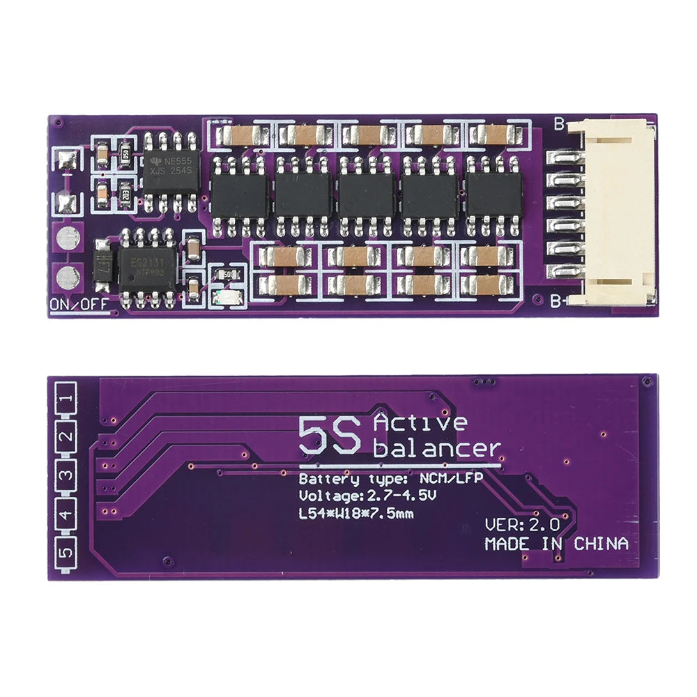 BMS 1.5A 3S 4S 5S 6S 7S 8S 13S 14S 17S 21S Li-ion Lifepo4 LTO Lithium Battery Active Equalizer Balancer Board Balance Capacitor Oasis Select 5S
