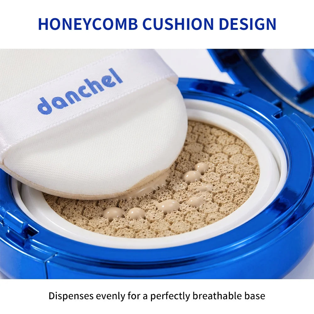 Collagen CC Cream Air Cushion Foundation Long-Wearing Hydrating Natural Concealing Foundation Waterproof Sweatproof Face Makeup Oasis Select