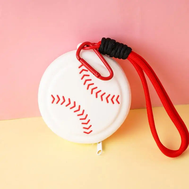 Sports Silicone Coin Purse – Basketball & Football Mini Wallet