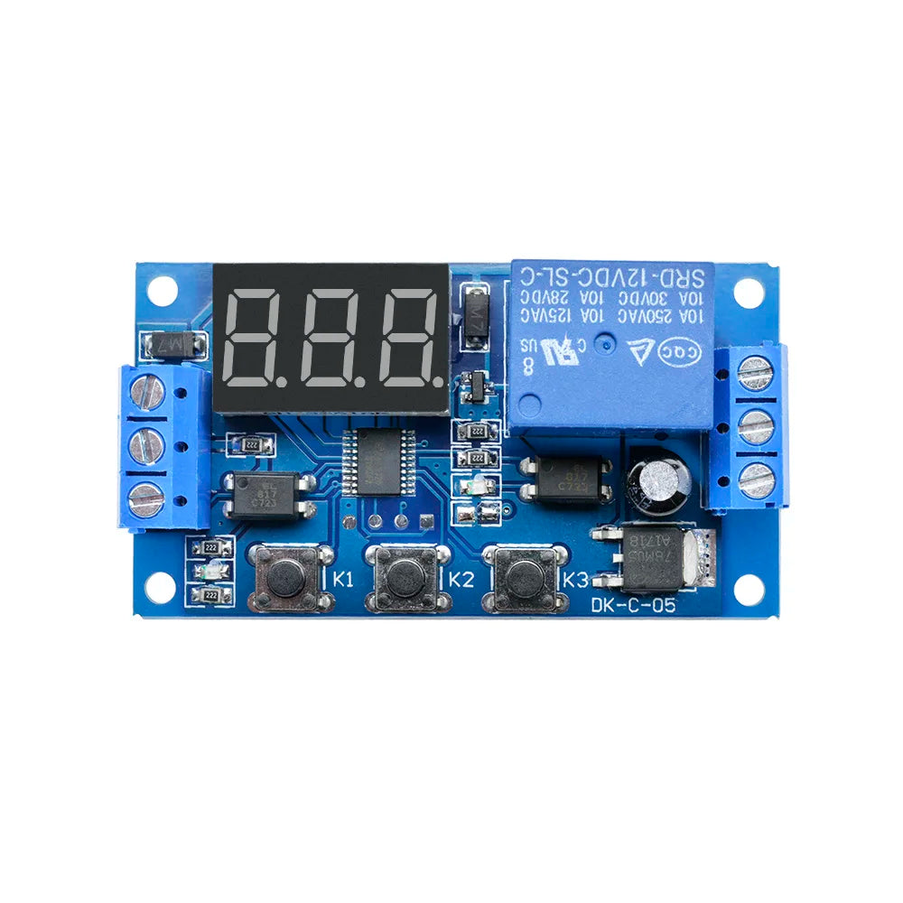 DC 12V Timer Delay Relay Module Cycle Timer Switch Optocoupler Isolation Trigger Timing Delay Relay LED Smart Home Controller Oasis Select