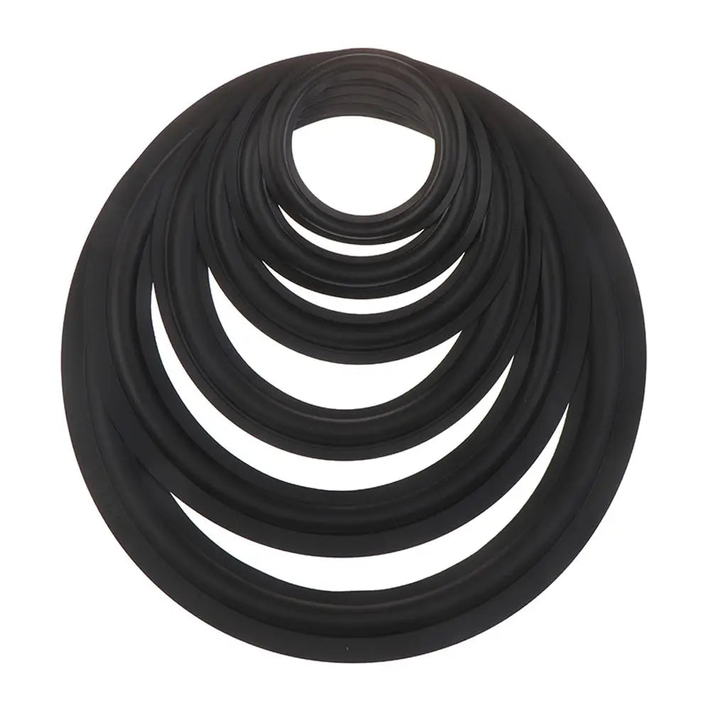 Black Speaker Rubber Repair Folding Edge Ring Subwoofer Speaker Repair Accessories DIY 5 INCH 6.5INCH 8 INCH 10 12 INCH Oasis Select