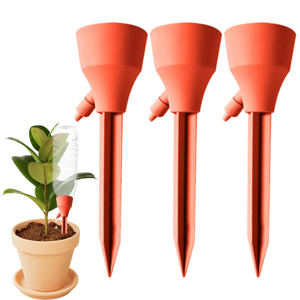Watering Stakes 3Pcs Adjustable Drip Irrigation System Automatic Self Watering Spikes for Plants Indoor Outdoor Potted Plants Oasis Select