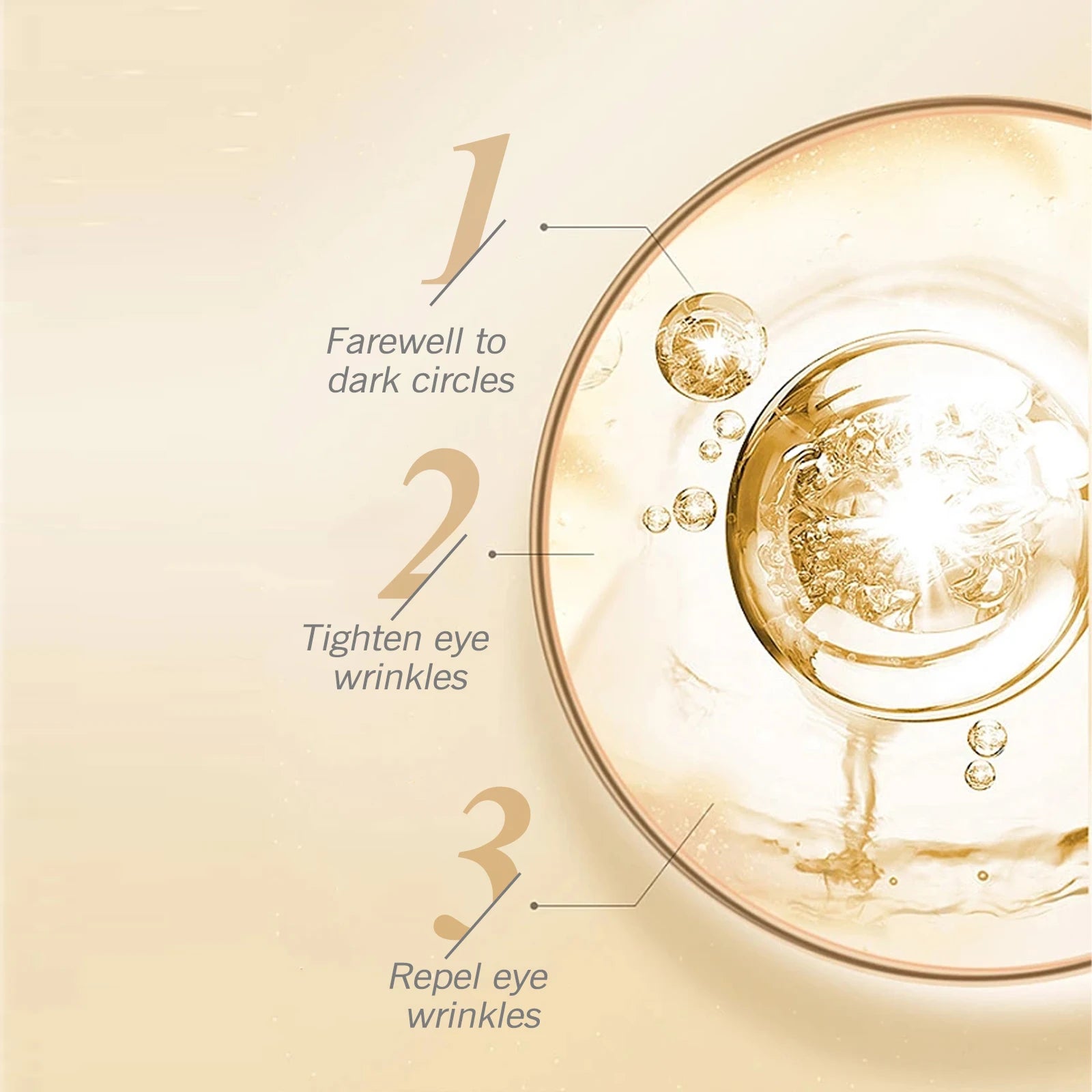 Firming Eye Gel Lighten Fine Lines Dark Circles Lifting Puffy Remover Eye Bags Anti-Puffiness Moisturizing Brightening Eye Care Oasis Select