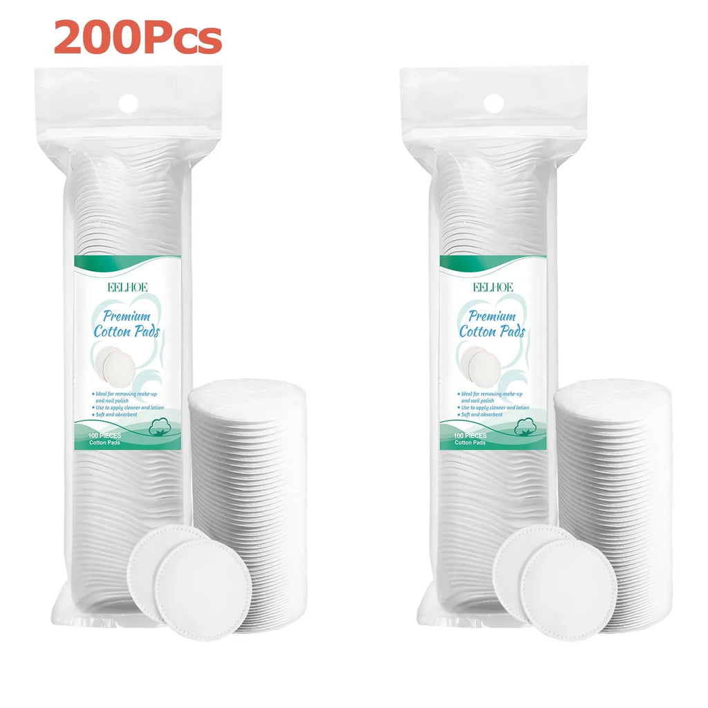 Disposable Cotton Makeup Remover Pads – 100 to 300 Pack Makeup Remover Pads Oasis Select 200Pcs
