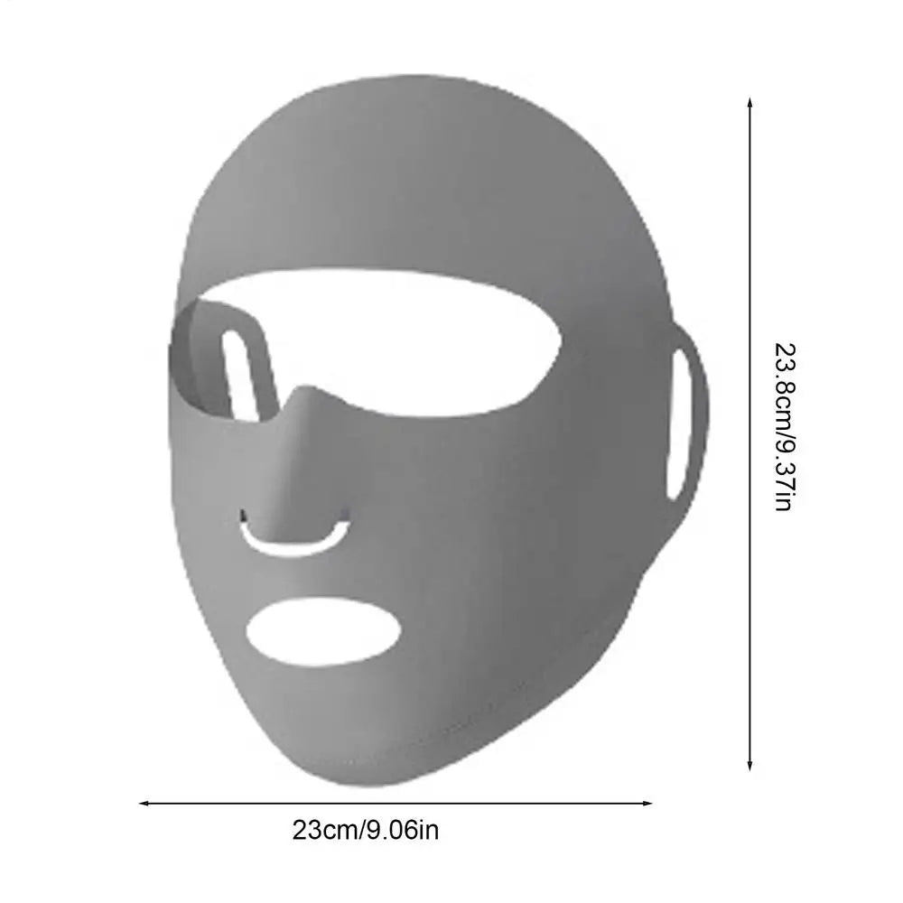 Face Cover for Sun Protection UV Protection Full Face Cover Sun Shield Adjustable Facekini Outdoor Hiking Cycling Running Gear Oasis Select Gray