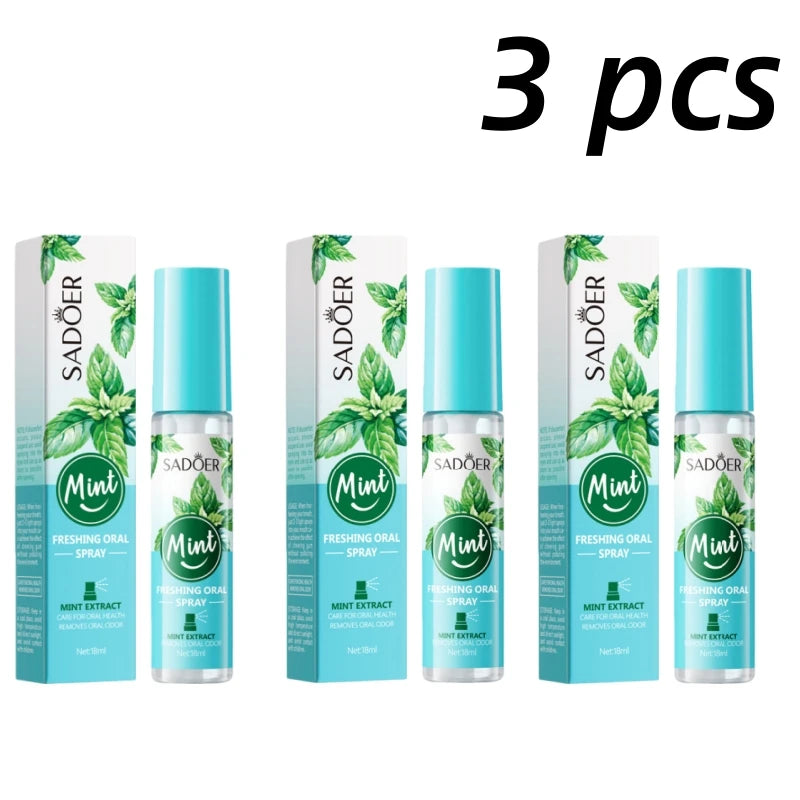 Mint & Peach Fresh Breath Mouth Spray – Oral Freshener Breath Freshener Spray Oasis Select Mint 3Pcs
