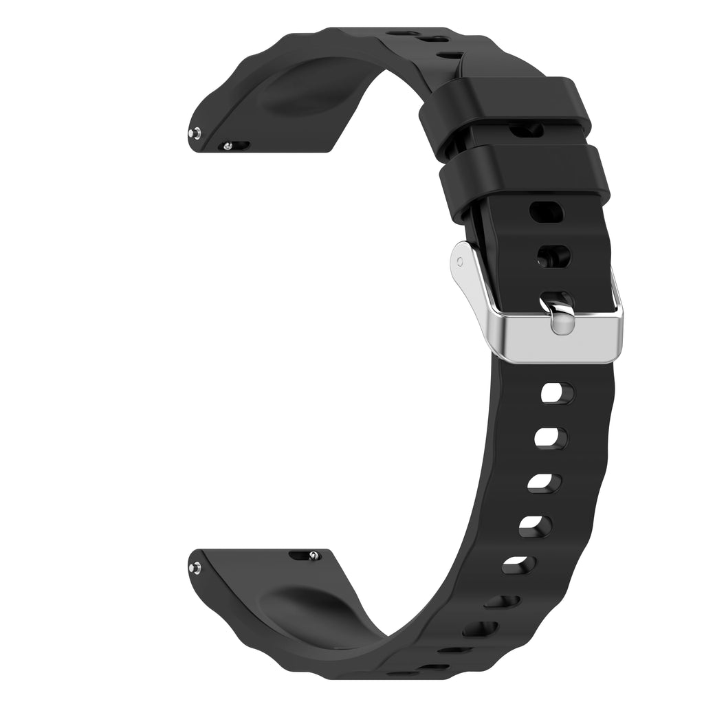 18mm Silicone Watch Strap for Huawei GT4/GT5/GT6 & Garmin Silicone Watch Strap Oasis Select black 18mm