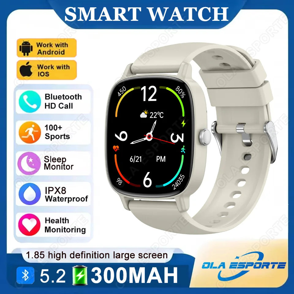 Ola Esporte 1.85" Smart Watch – Bluetooth Call & Fitness Tracker