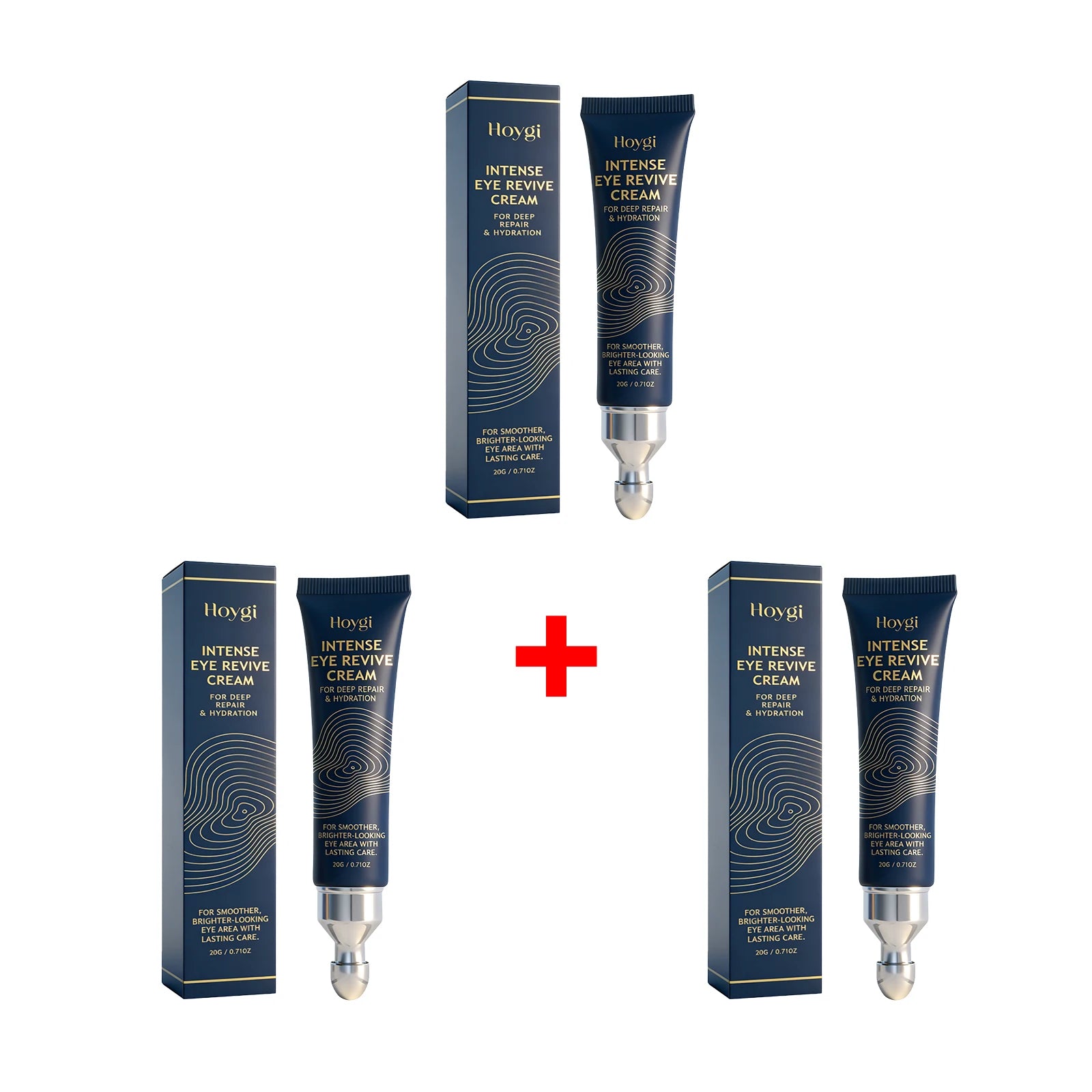 Hydrating Eye Cream with Massage Applicator Around the Eyes Smoothing Fine Lines Anti Dark Circle Puffiness Brighten Eye Contour Oasis Select 3pcs