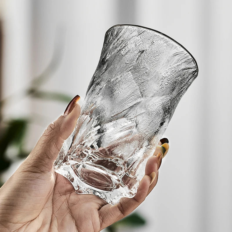 Japanese dark ice glass hanging ice glass whiskey beer juice drink glass Oasis Select