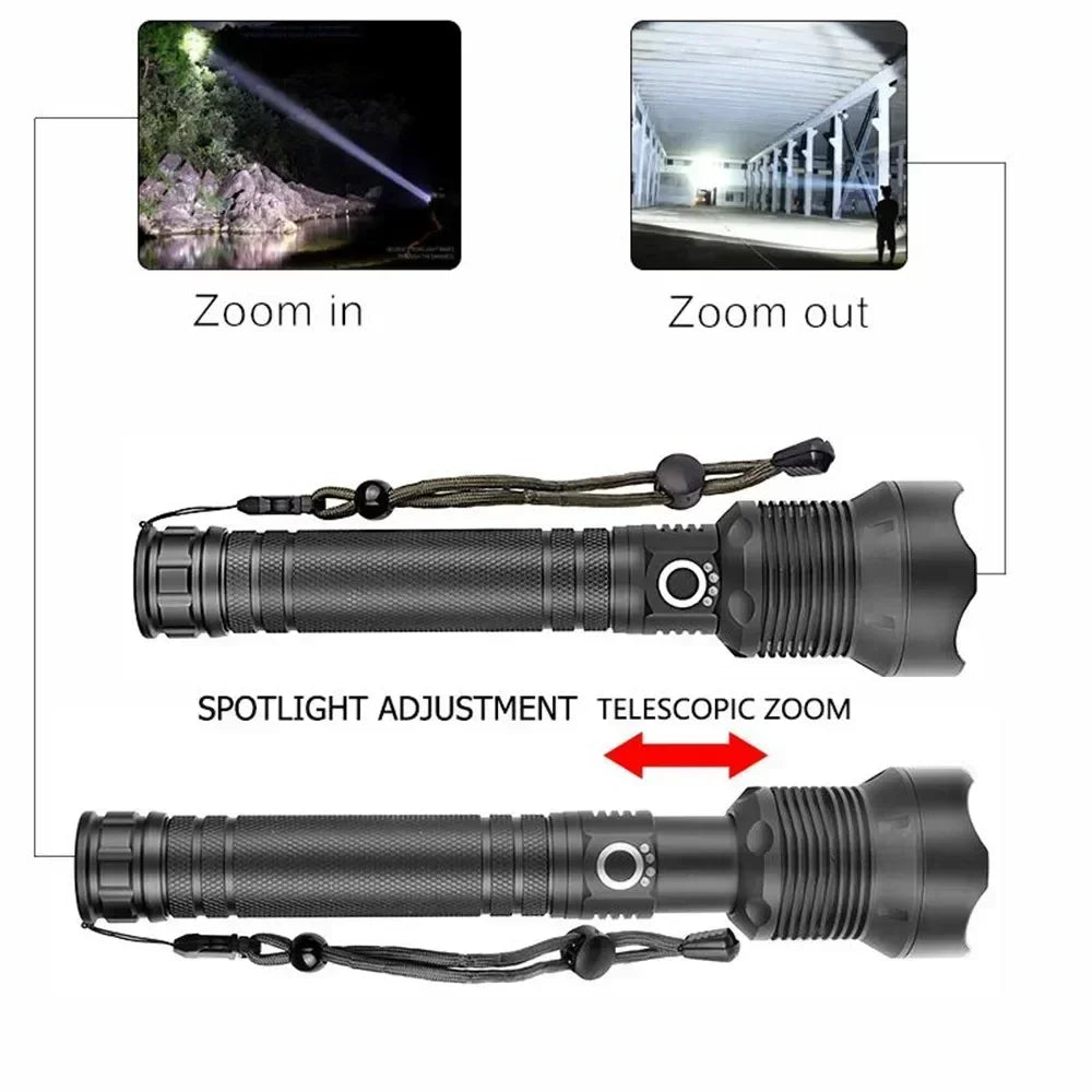 ESMARTER XHP70.2 Rechargeable Zoomable LED Torch | 500m Beam