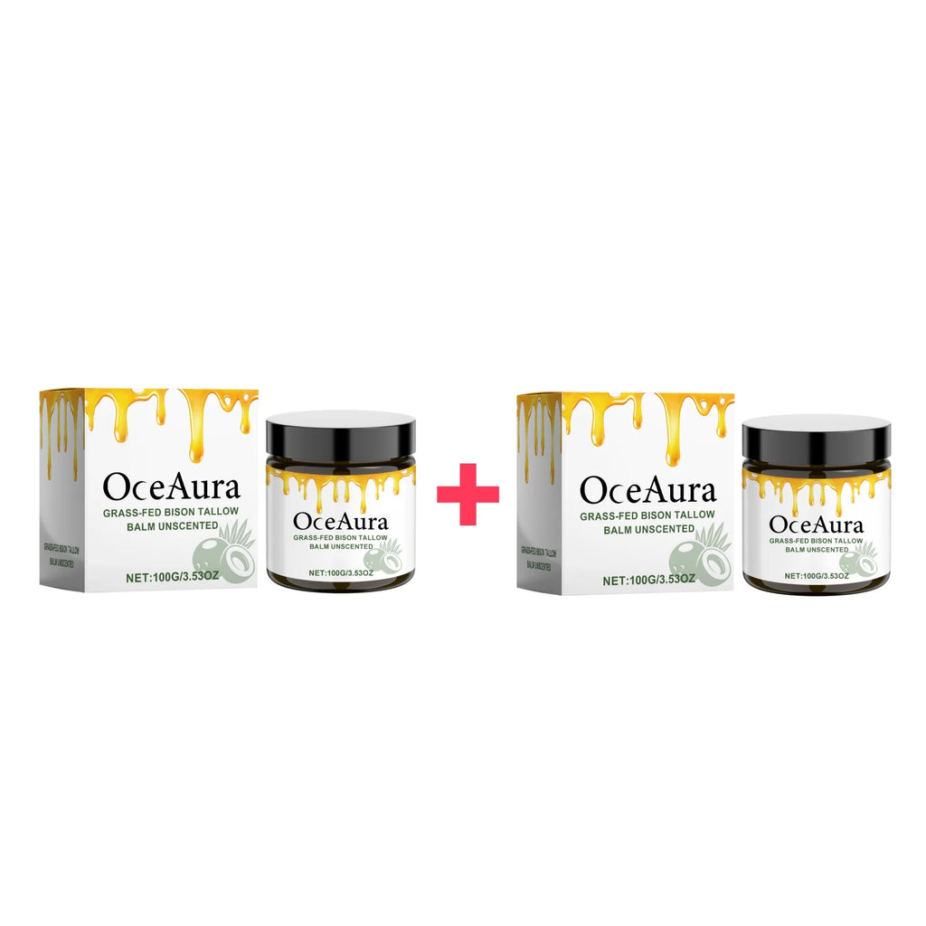 OceAura Organic Tallow Balm Face Cream – Collagen Moisturizer Tallow Balm Face Cream Oasis Select 200g Boxed