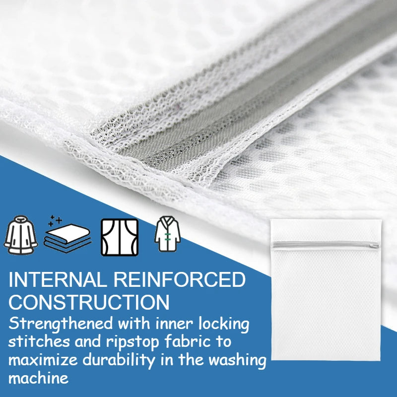 1/2/4/5/10Pcs Mesh Laundry Bags Durable Honeycomb Mesh Laundry Organizer Bags Reusable Washing Machines Bag Mesh Bra Bag Oasis Select