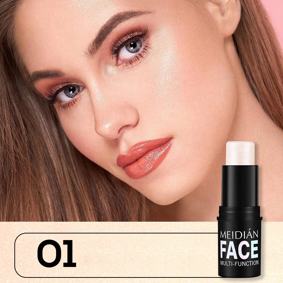 6-Color Dual-Use Blush & Lip Stick – Natural Contour Makeup Blush & Lip Stick Oasis Select 01