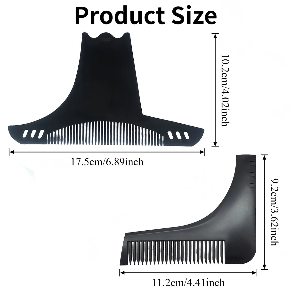 Beard Shaping Tool Non Slip Line Up Guide with Comb for Sharp Cheek Neckline Universal Men Grooming Barber Accessory Oasis Select