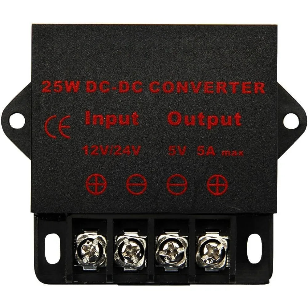 DC To DC 12V 24V To 5V 5A 25W Converter Step Down Regulator Regulated Power Supplies Transformer Converter For Railway Signals Oasis Select