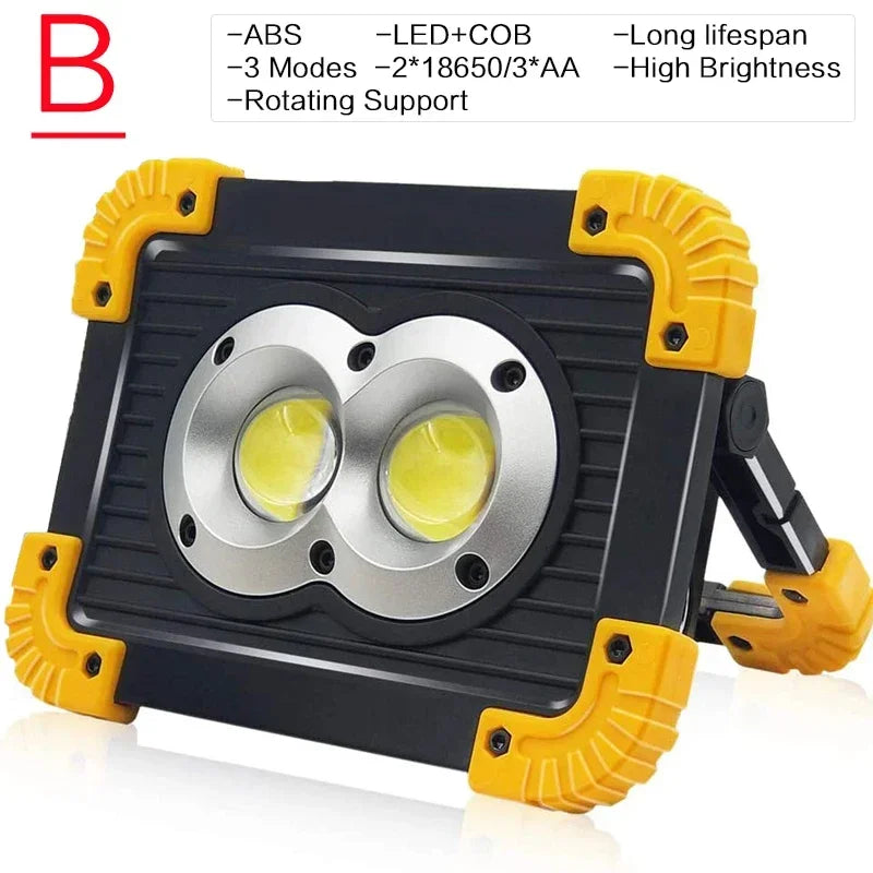 POCKETMAN 100W COB LED Work Light – Rechargeable Flood Lantern