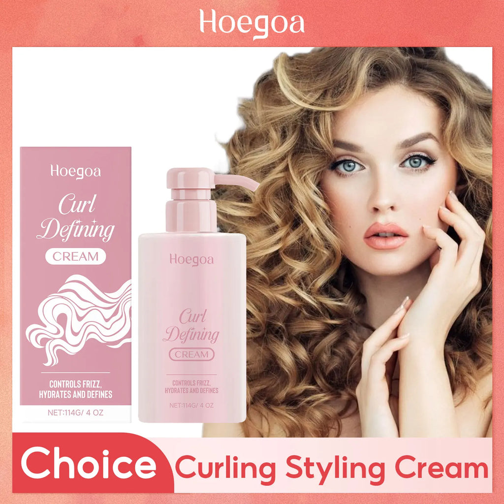 Curl Defining Cream Control Frizz Bouncy Resilient Enhancer Prevent Hair Breakage Smooth Moisturizing Hair Elastic Conditioner Oasis Select Default Title