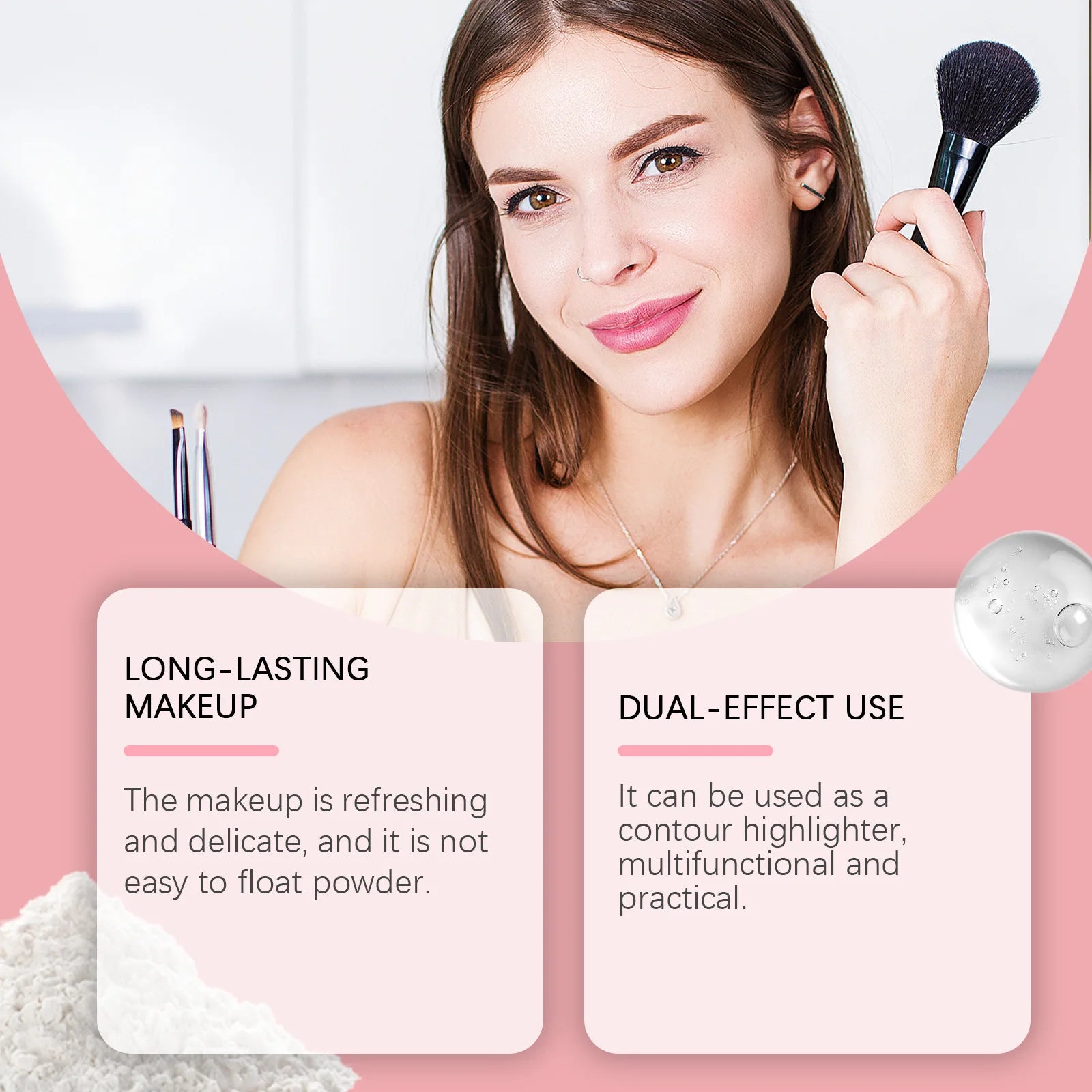 Zephoco Matte Baked Powder Foundation – Oil Control & Colour Correct Baked Powder Foundation Oasis Select