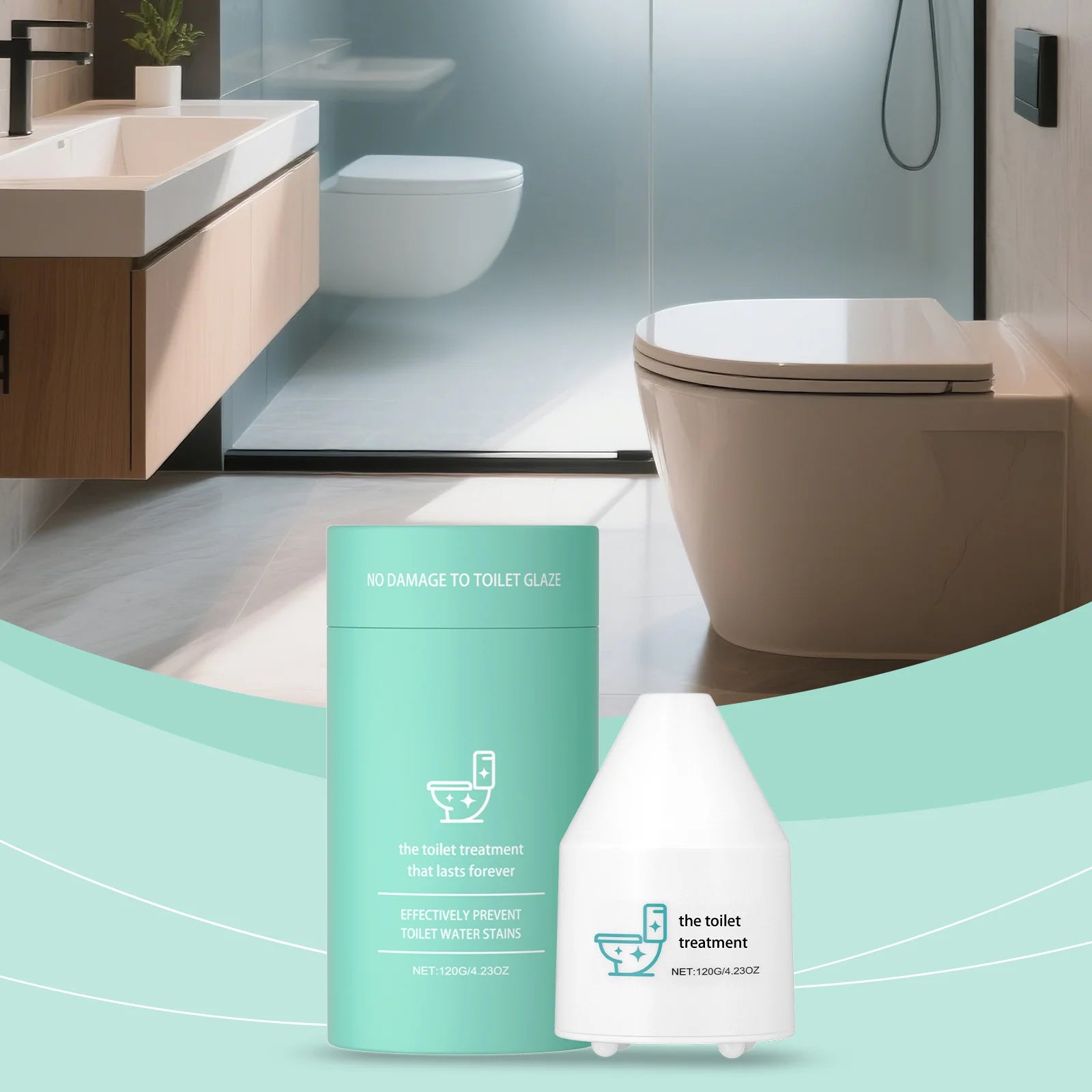 Toilet Cleaning Foam – Descaling, Deodorizing & Fresh Toilet Bowl Cleaner Oasis Select