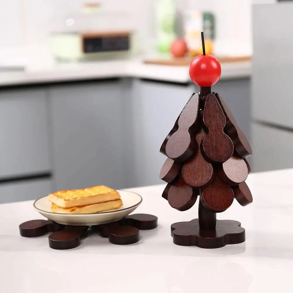 Tree Insulation Mat Solid Wood Dining Table Anti Scalding Mat Pot Mat Festival Gift Creative And Personalized Home Decoration Oasis Select