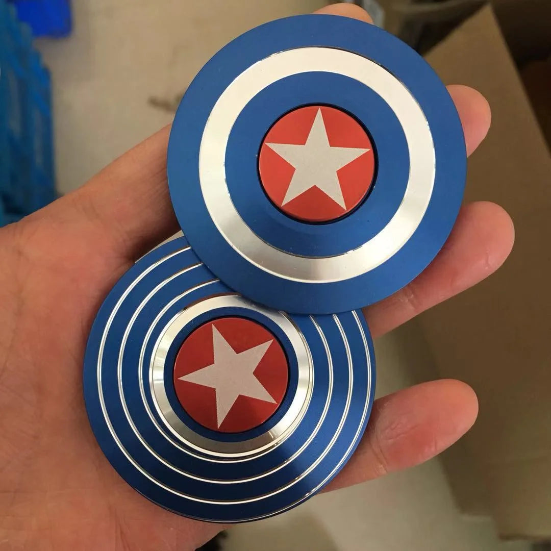 Finger Spinner Shield Aluminum Alloy Fidget Spinner Stress Relief Toy Spinner Oasis Select Blue