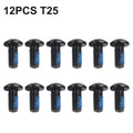 For Bike Setup Bicycle Brake Bolts Black Disc Bolts Diameter 5MM Anti-loose Glue Diameter 5mm Long Service Life Oasis Select 12pcs