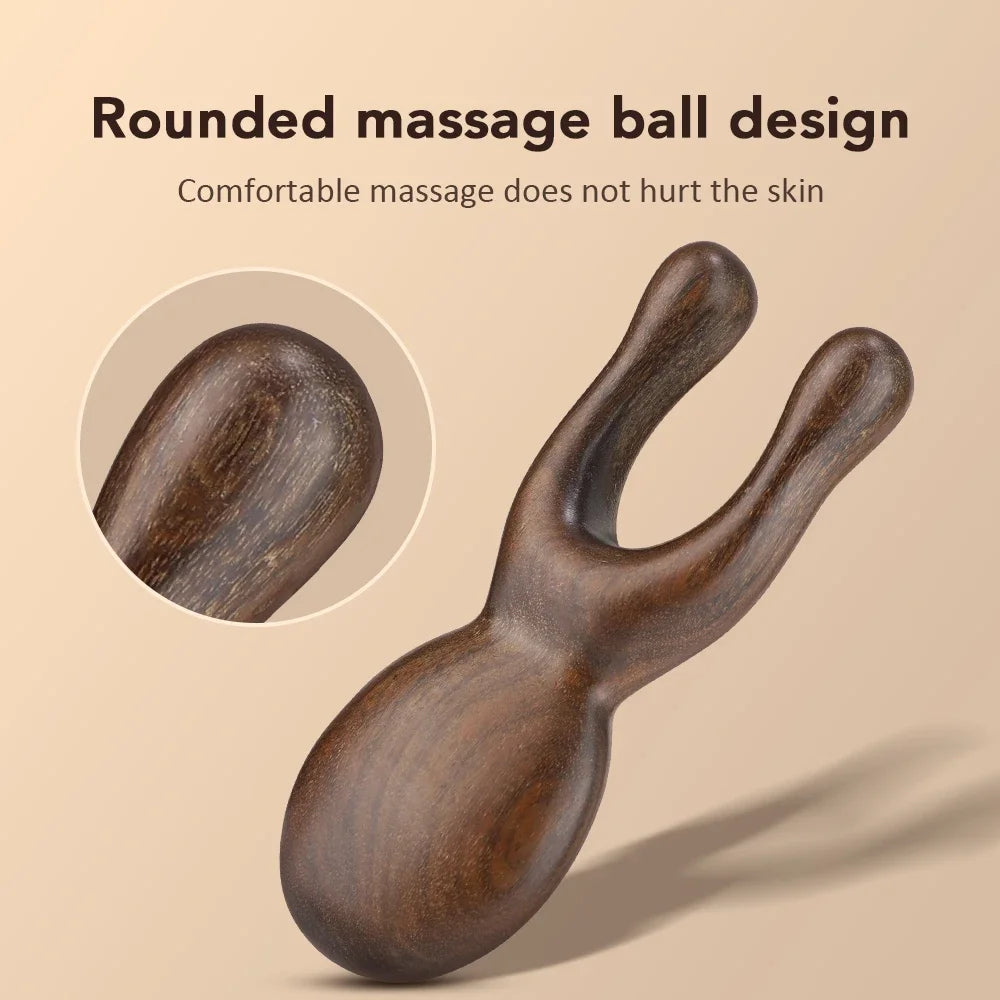 Sandalwood Gua Sha Nose Face Massage Stick – Wooden Tool Facial Massage Tool Oasis Select