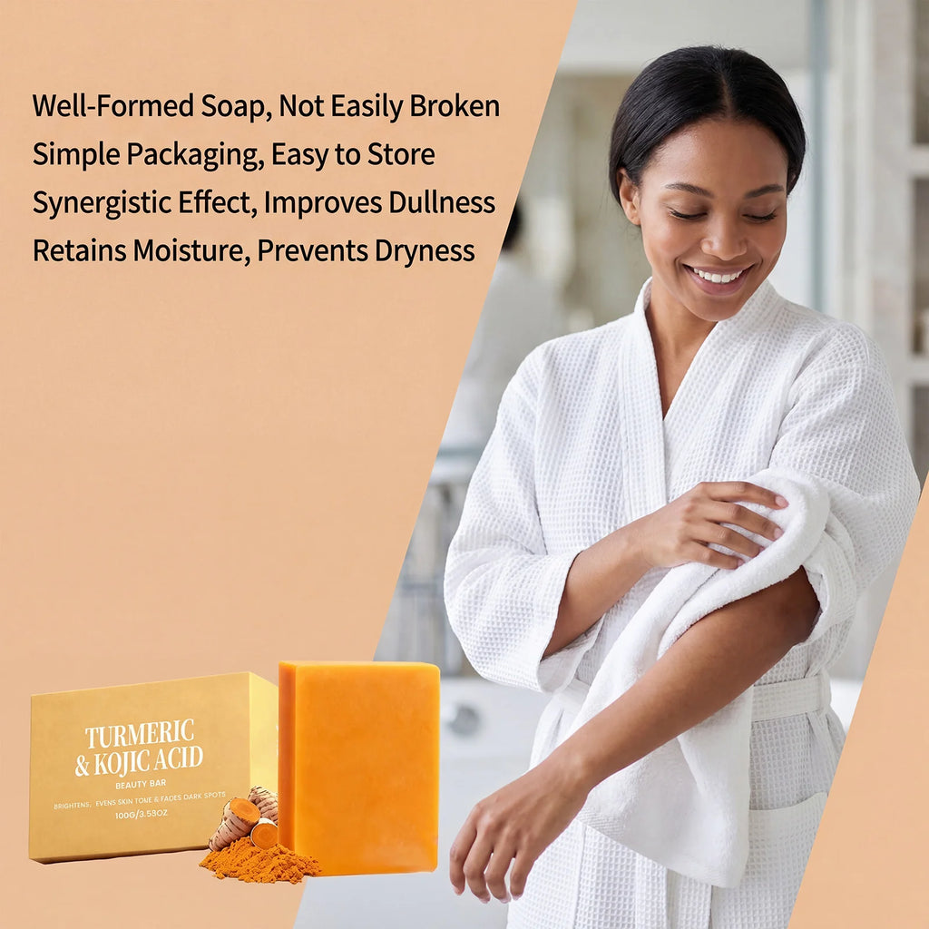 Turmeric Kojic Acid Soap – Brightening & Dark Spot Remover Brightening Bar Soap Oasis Select