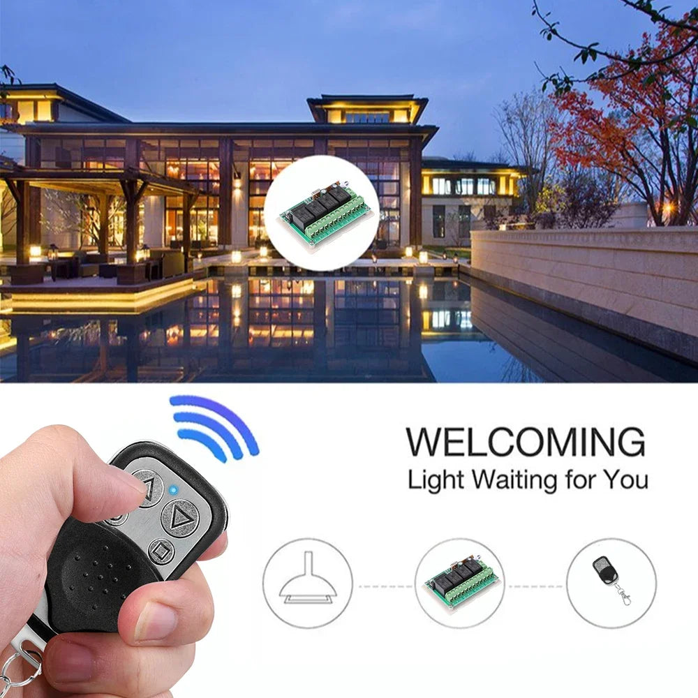 433MHz Copy Remote 4 Buttons Clone Remote Control Wireless Transmitter for Garage Gate Door Electric RF Controller Lock Key Oasis Select