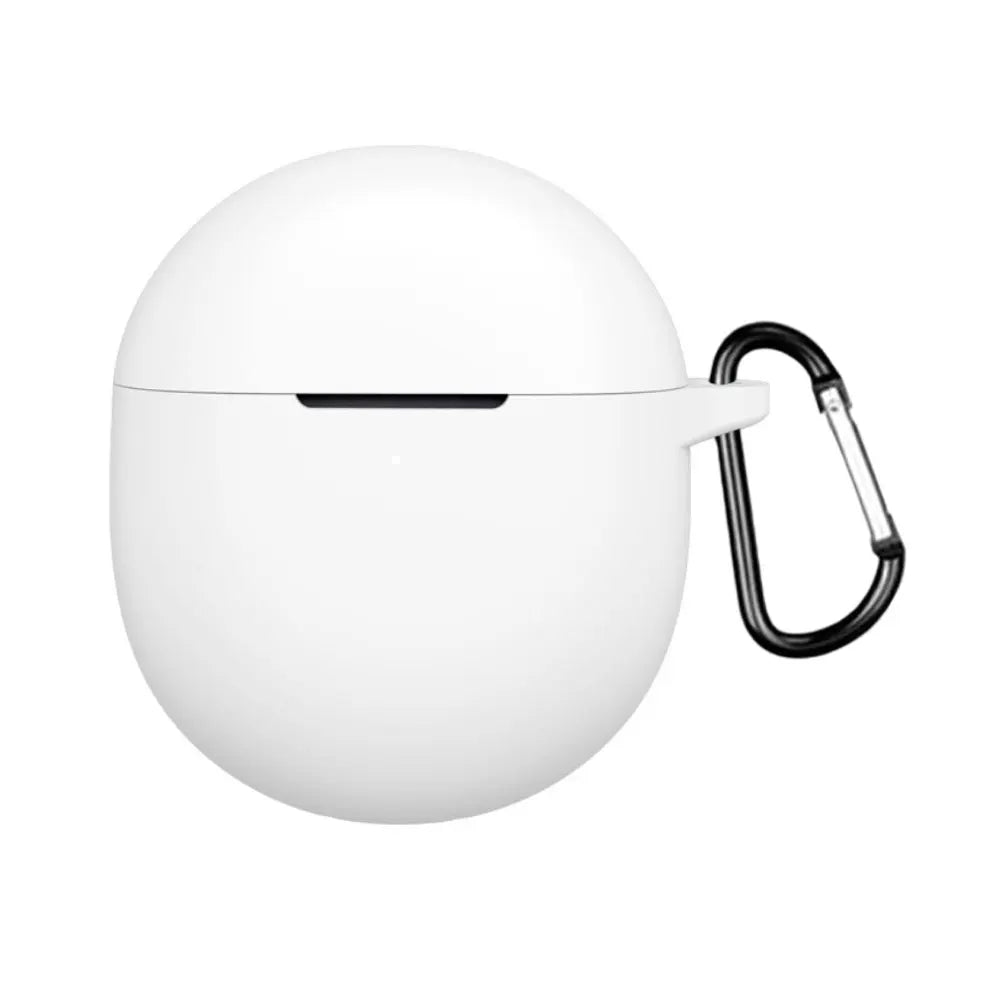 For Googles Pixel-Buds 2A 2025 Silicone Protective Case With Keychain In 5-color Wireless Earbuds Scratch Resistant Soft Cover Oasis Select White