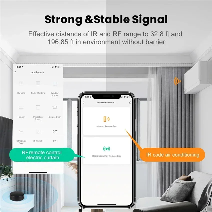 IR Remote Control WiFi Tuya Smart RF Smart Home Infrared Controller for Air Conditioner ALL TV LG TV Support Alexa Google Home Oasis Select