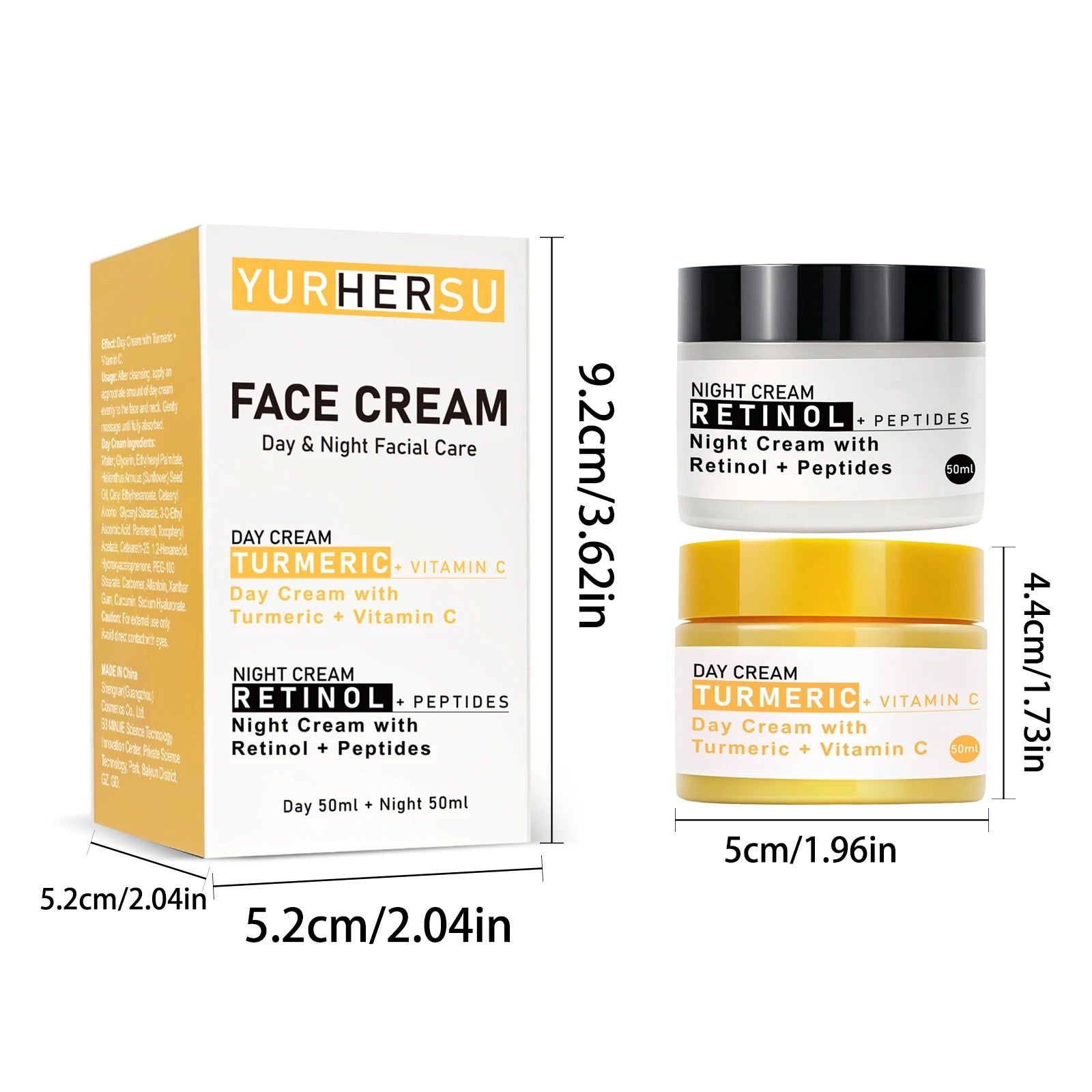 YURHERSU Day & Night Face Cream – Moisturizing 50ml Day & Night Face Cream Oasis Select