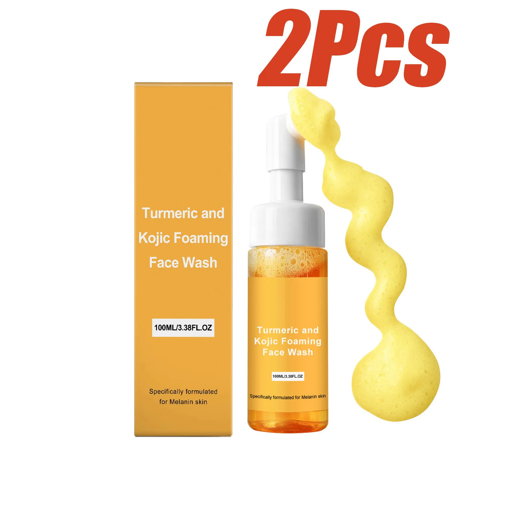 Turmeric & Kojic Acid Foaming Face Wash | Brightening Cleanser Foaming Face Wash Oasis Select 2Pcs