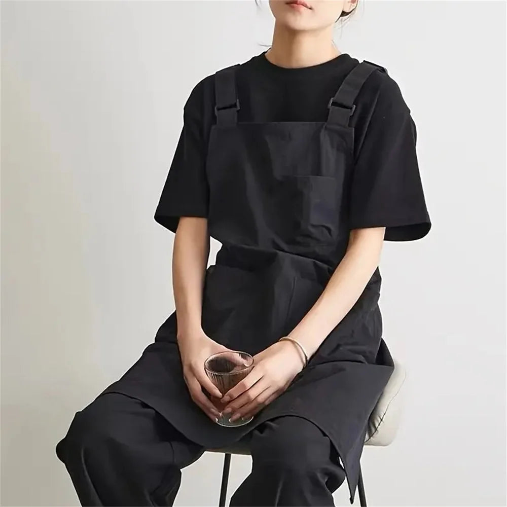 New Korea Waterproof Apron Outdoor Barber, Coffee Shop, Catering Workwear Apron, Unisex Household Kitchen Workwear Home Garden Oasis Select
