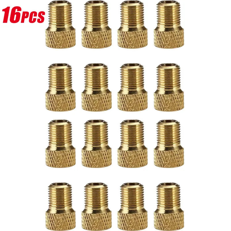 2/8/16Pcs Bicycle Valve Adapter Cap Presta To Schrader Adapter French Valve Bike Nozzle Inflator Nipple Mtb Bicycle Accessories Oasis Select 16pcs