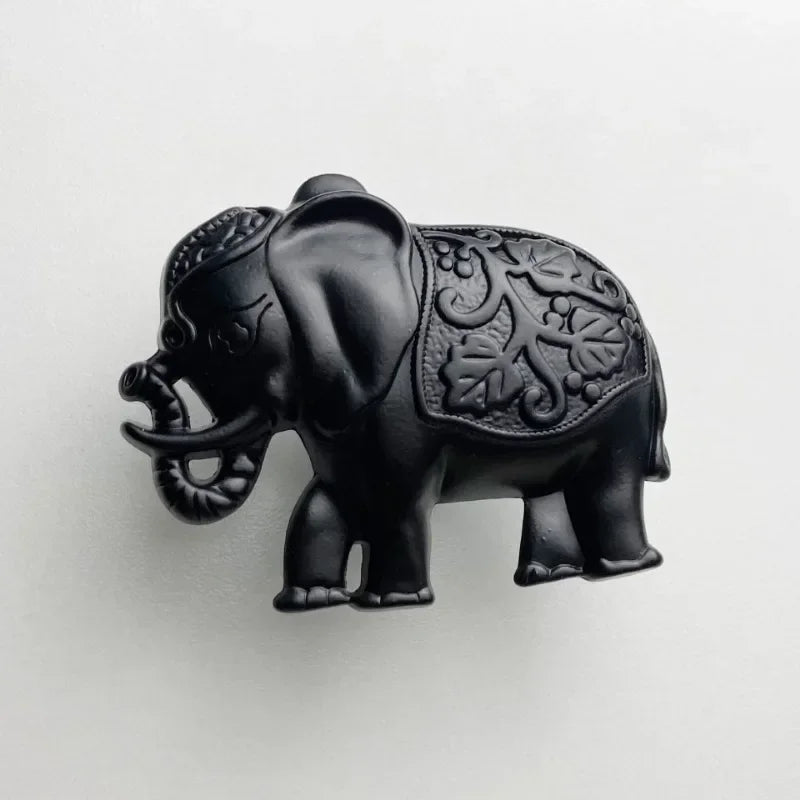 Elephant Knob and Handle Solid Zinc Alloy Single Hole Cabinet Drawer Furniture Handles Retro Cupboard Pulls Oasis Select