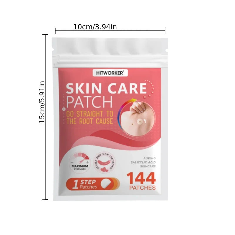 144 pieces of skin cleansing care patches, water-based gel with no irritation, suitable for all skin types. Hydrating acne patch Oasis Select