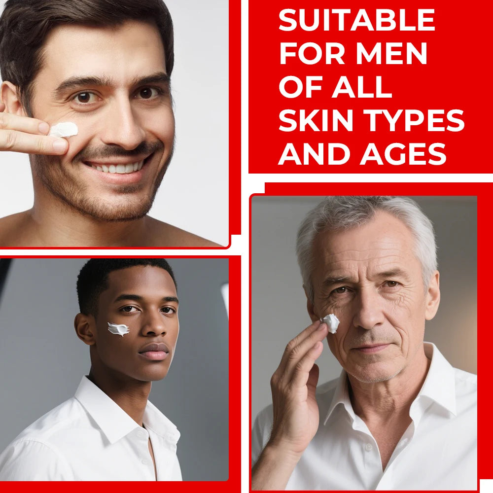 SUYARUN Men's Firming Anti-Aging Face Cream - Intense Hydration, Fast-Absorbing & Oil-Free Formula for All Skin Types. Oasis Select