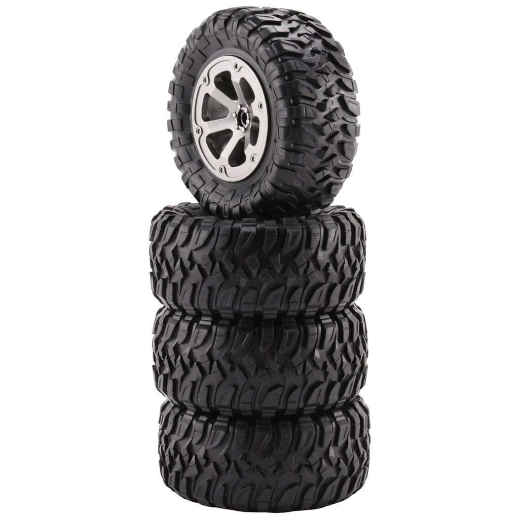 4Pcs 73mm Tire Tyre Wheel for C14 C24 B24 B36 MN D90 MN-90 MN99S FY003 FY004 RC Car Upgrade Parts Accessories Oasis Select AS SHOWN