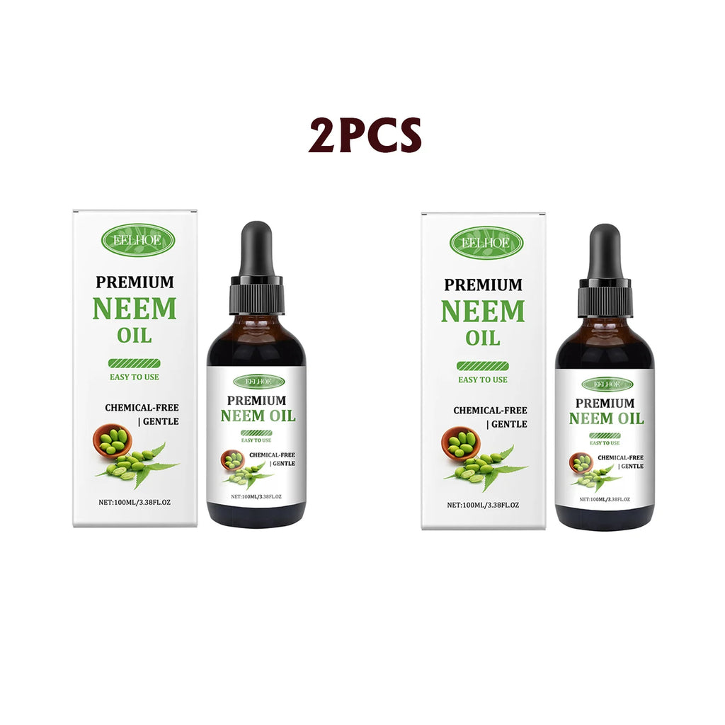 Eelhoe Neem Oil Care Essential Oil Nourishes Scalp Skincare Armor Neem Oil Massage Oil Nourishes The Skin Relieve Scalp Fatigue Oasis Select 2pcs