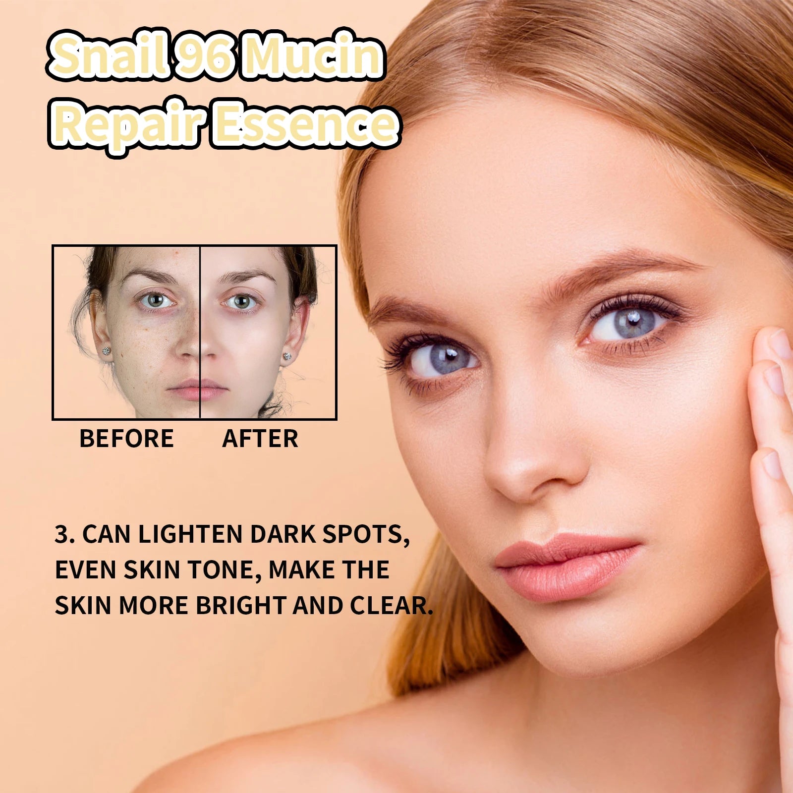 Snail Mucin Face Serum – Hyaluronic Acid & Collagen Anti-Aging