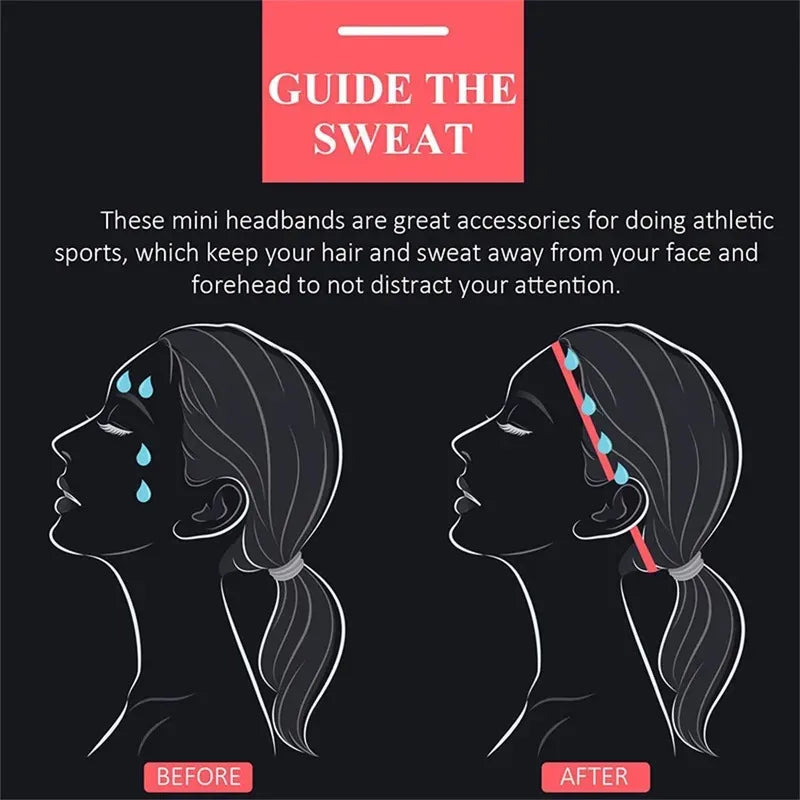 1/4Pcs Women Men Yoga Hair Bands Sports Fitness Headband Girls Sport Anti-slip Elastic Rubber Sweatband For Football Running Oasis Select