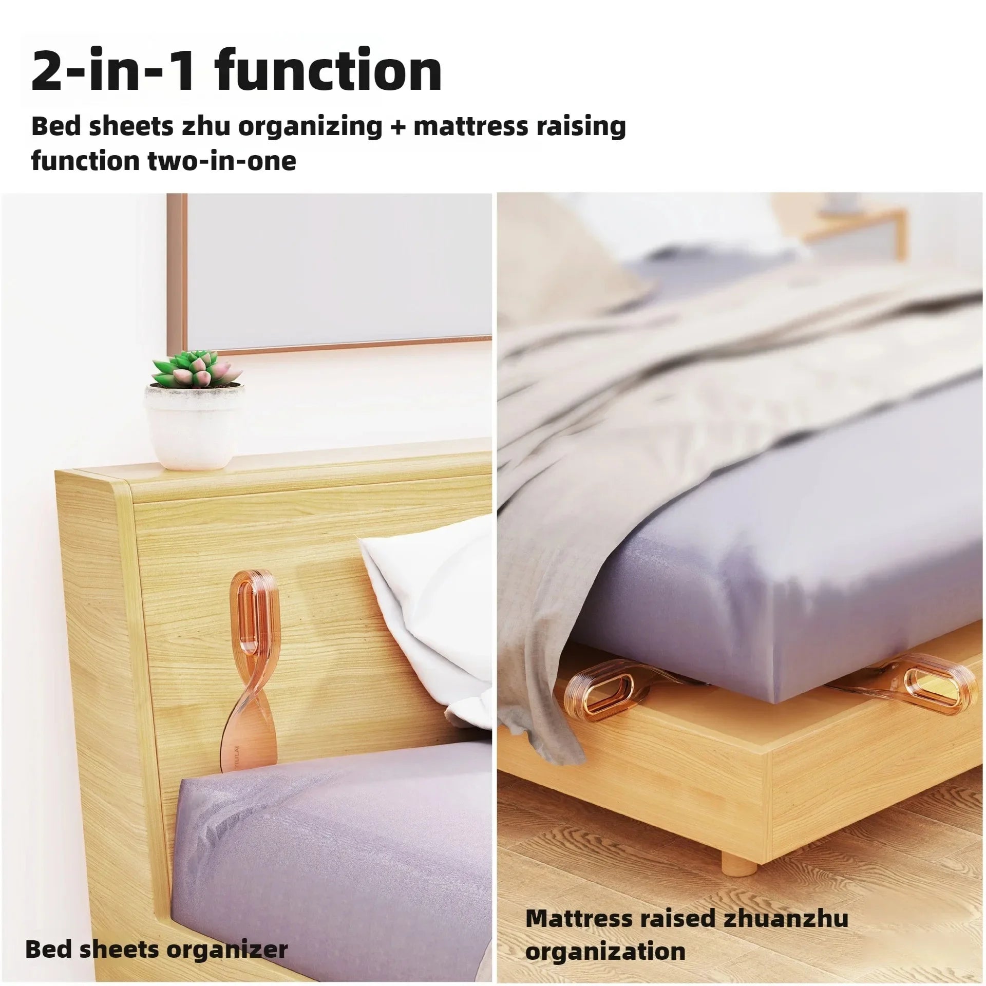 Bed Lifter Tool Mattress Lifter With Lint Remover Hangable Bed Making Tool Portable Bedsheet Change Helper For Making Bed Oasis Select