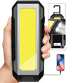 4000mah Led Work Light Rechargeable Super Bright COB Flashlight With Magnetic Portable Outdoor Camping Lantern Emergency Lamp Oasis Select G059-A 4000Mah