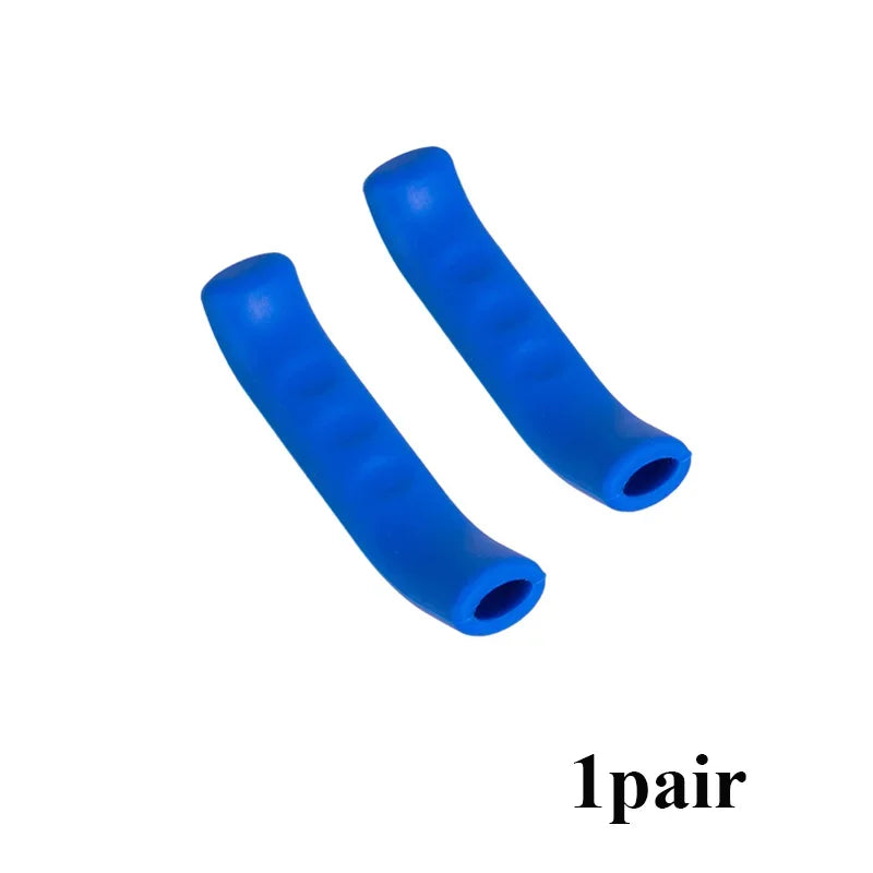 1/2/5pairs Bicycle Brake Handle Cover Silicone MTB Grip Gloves Anti Slip Bicycle Protective Equipment Bicycle Accessories Oasis Select 1pair Blue