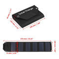 Foldable Solar Panel 100W 60W 5V USB 2A Fast Charging Portable Solar Folding Bag for Outdoor Camping Emergency Power Oasis Select 100W Black